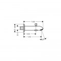 Излив для ванны Hansgrohe 13423000 - Фото 1